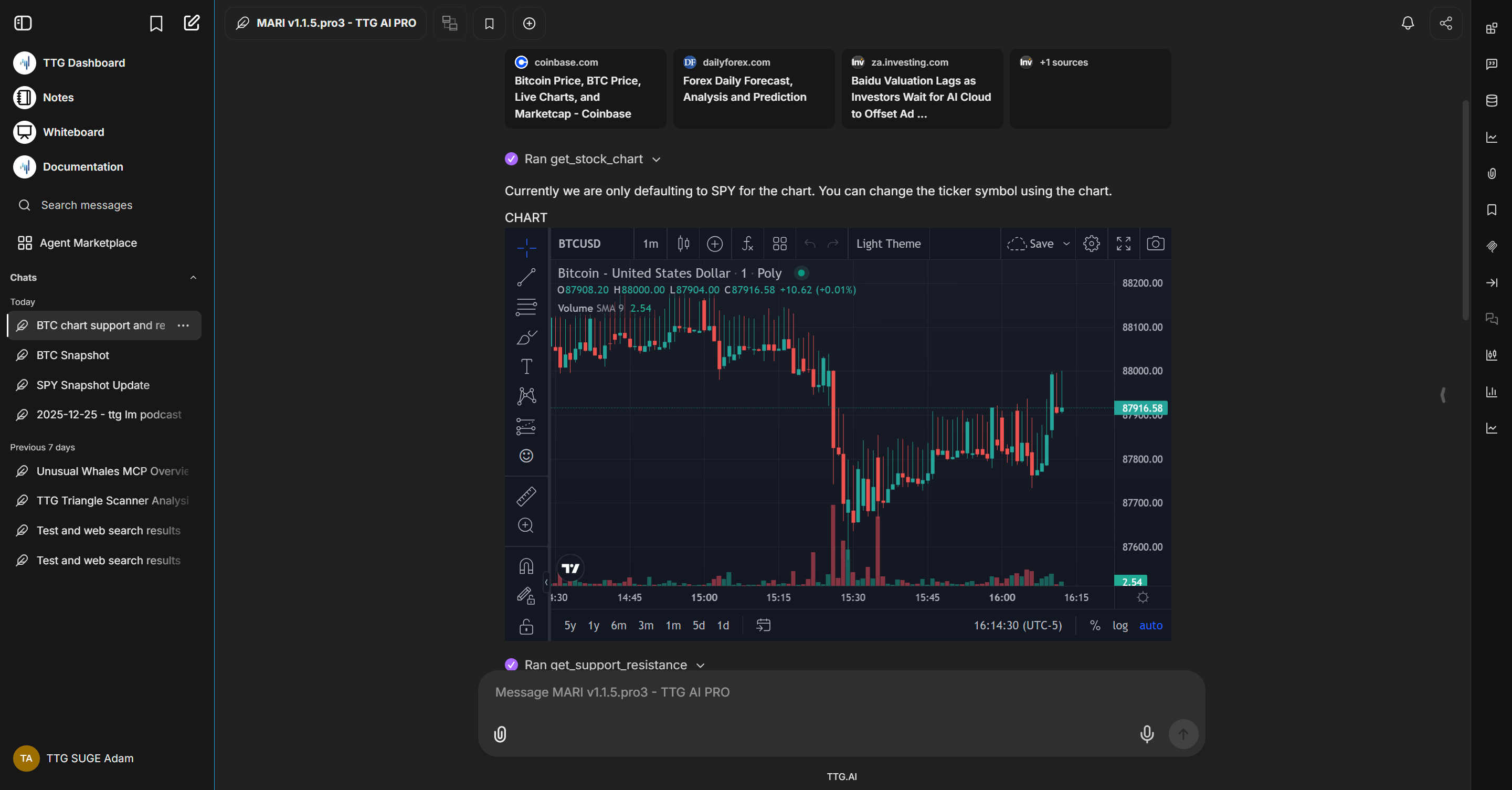M.A.R.I. AI Interface