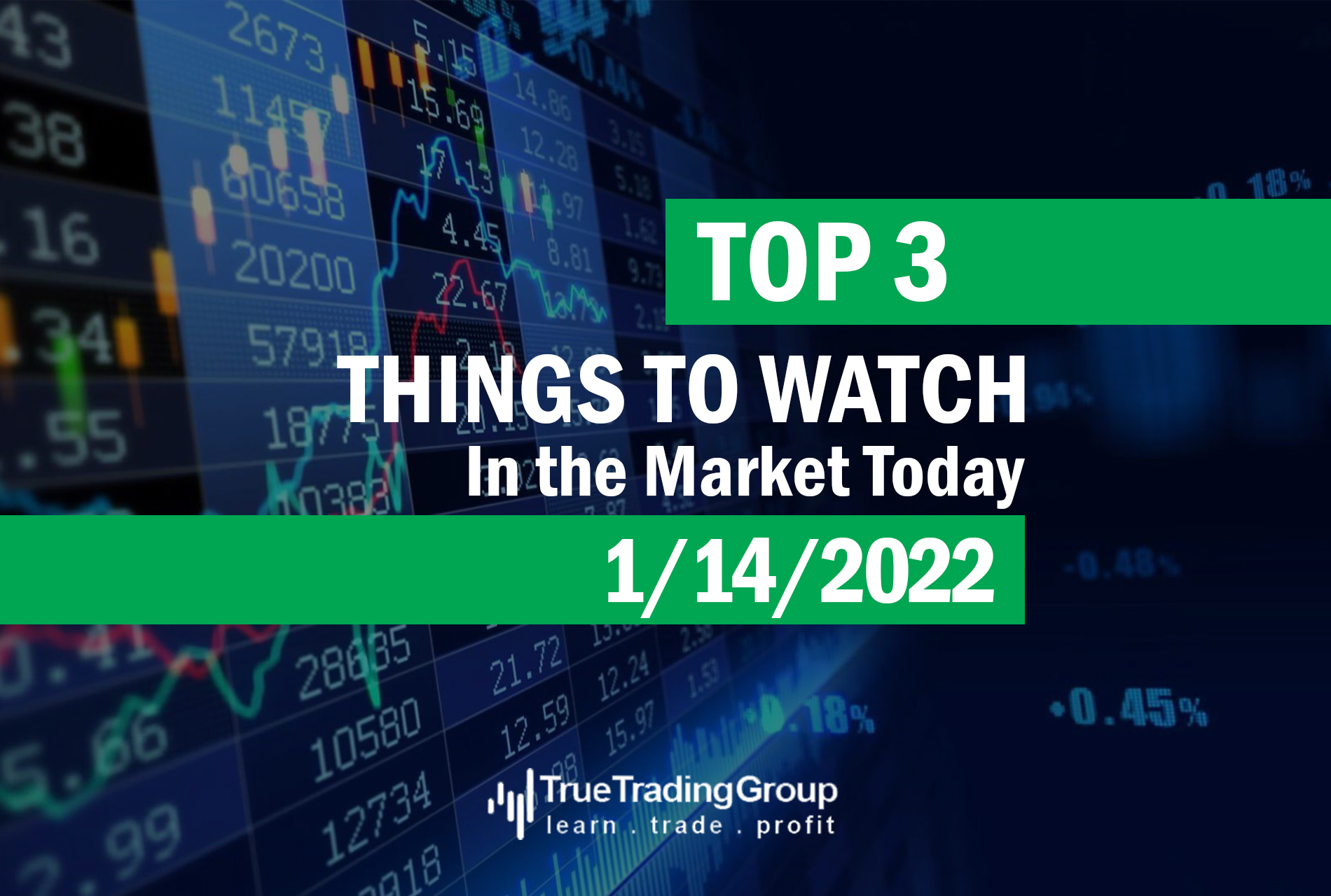 Top 3 Things To Watch In The Market 1 14 2022 True Trading Group